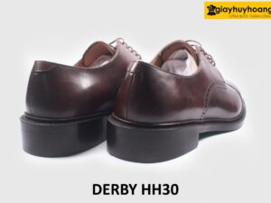 Giày tây nam buộc dây cao cấp màu nâu Derby HH30 004