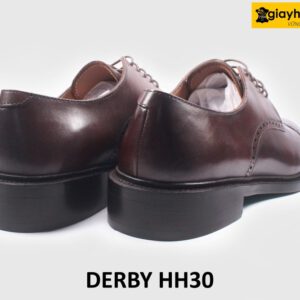 Giày tây nam buộc dây cao cấp màu nâu Derby HH30 004