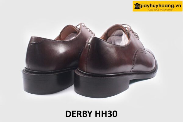 Giày tây nam buộc dây cao cấp màu nâu Derby HH30 004