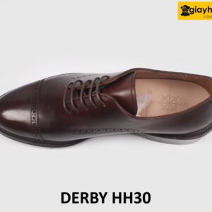 Giày tây nam buộc dây cao cấp màu nâu Derby HH30 002