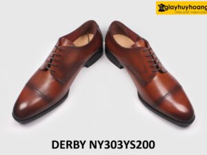 [Size 39+42] Giày da nam buộc dây đẹp mẫu mới Derby NY303YS200 003