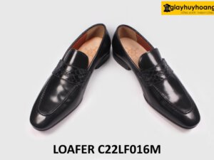 [Size 40] Giày lười nam thời trang công sở màu đen Loafer C22LF016M 003