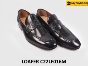 [Size 40] Giày lười nam thời trang công sở màu đen Loafer C22LF016M 002