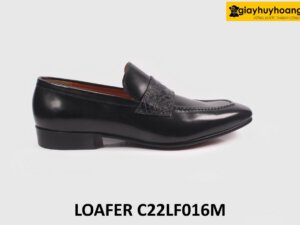 [Size 40] Giày lười nam thời trang công sở màu đen Loafer C22LF016M 001