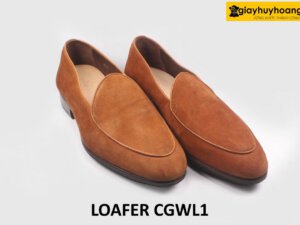 [Size 41] Giày lười nam da lộn form chân thon Loafer CGWL1 002