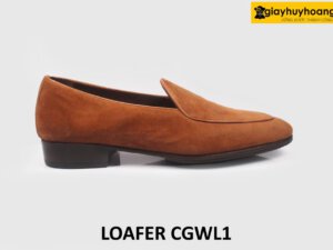 [Size 41] Giày lười nam da lộn form chân thon Loafer CGWL1 001