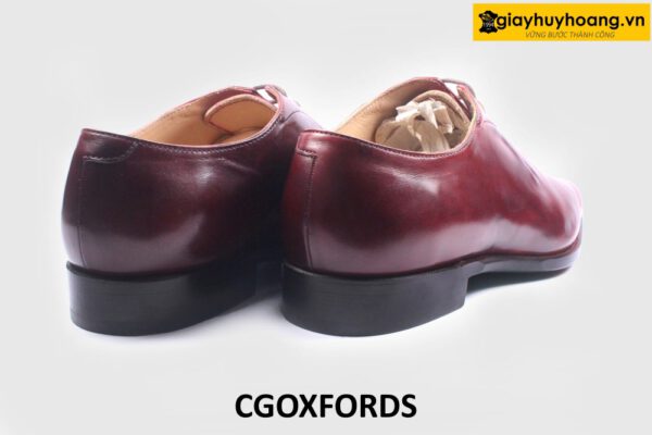 [Size 44] Giày da nam đơn giản màu đỏ đô Oxford CGOXFORDS 005