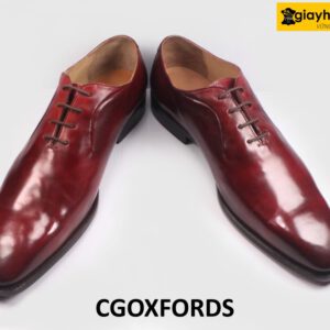 [Size 44] Giày da nam đơn giản màu đỏ đô Oxford CGOXFORDS 004