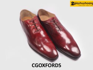 [Size 44] Giày da nam đơn giản màu đỏ đô Oxford CGOXFORDS 003