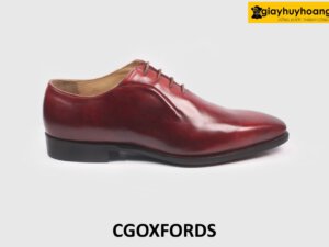[Size 44] Giày da nam đơn giản màu đỏ đô Oxford CGOXFORDS 001