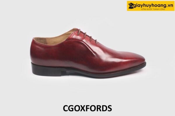 [Size 44] Giày da nam đơn giản màu đỏ đô Oxford CGOXFORDS 001