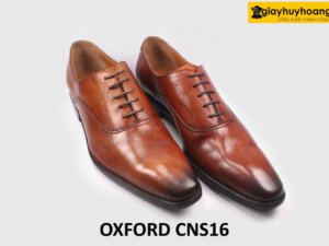 [Size 40] Giày da nam mũi trơn thon nhọn Oxford CNS16 003