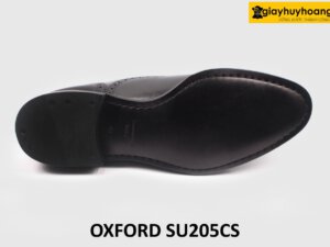 Giày da nam màu đen công sở hàng hiệu Oxford SU205CS 006