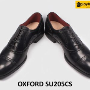 Giày da nam màu đen công sở hàng hiệu Oxford SU205CS 004