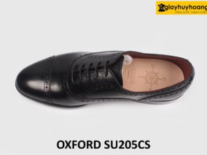 Giày da nam màu đen công sở hàng hiệu Oxford SU205CS 003