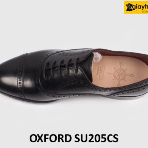 Giày da nam màu đen công sở hàng hiệu Oxford SU205CS 003