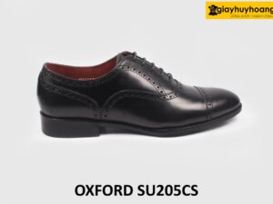 Giày da nam màu đen công sở hàng hiệu Oxford SU205CS 001