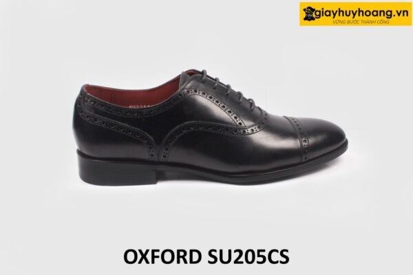 Giày da nam màu đen công sở hàng hiệu Oxford SU205CS 001