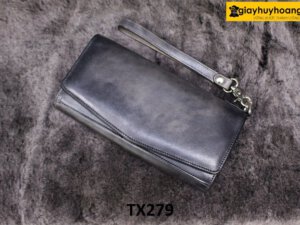 Túi ví cầm tay nữ da bò con cao cấp TX279 003