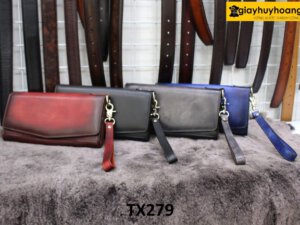 Túi ví cầm tay nữ da bò con cao cấp TX279 001