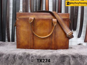 Túi xách và đeo chéo vai da bò nam thảo mộc TX274 004