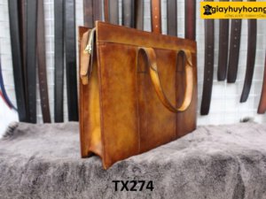 Túi xách và đeo chéo vai da bò nam thảo mộc TX274 003