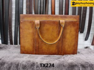 Túi xách và đeo chéo vai da bò nam thảo mộc TX274 001