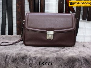 Túi ví cầm tay nam da vân hạt cao cấp TX277 001