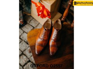 Giày tây nam đóng thủ công cao cấp Oxford O2557 001
