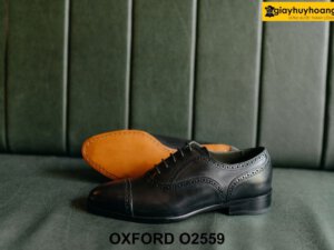 Giày da nam công sở màu đen thời trang Oxford O2559 003