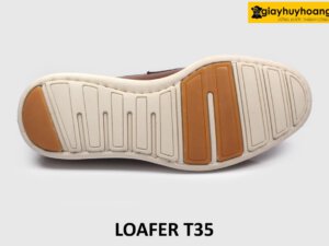 [Size 41] Giày lười nam đế cao su trắng nhẹ nhàng Loafer T35 007