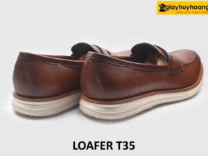 [Size 41] Giày lười nam đế cao su trắng nhẹ nhàng Loafer T35 005