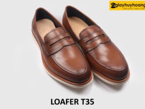 [Size 41] Giày lười nam đế cao su trắng nhẹ nhàng Loafer T35 003