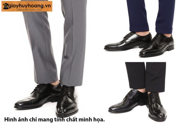 [Size 39+42] Giày da nam buộc dây đẹp mẫu mới Derby NY303YS200 00213