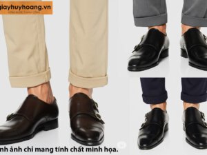 Giày da nam công sở đen Monkstrap SANGRIA 0125