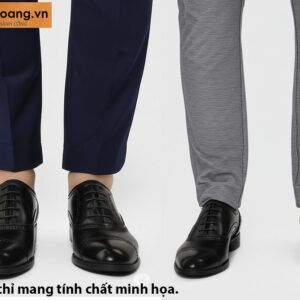 Giày da nam màu đen công sở hàng hiệu Oxford SU205CS