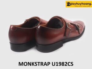 Giày da nam hai khóa vàng bò Monkstrap U1982CS 005