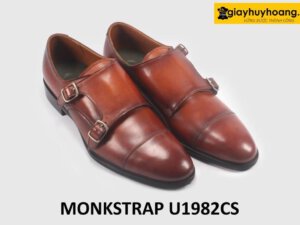 Giày da nam hai khóa vàng bò Monkstrap U1982CS 003