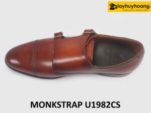 Giày da nam hai khóa vàng bò Monkstrap U1982CS 002