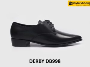 [Size 39] Giày da nam form dáng mũi nhọn cao cấp Derby DB998 001