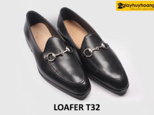 [Size 39] Giày lười nam da bò trẻ trung màu đen Loafer T32 003