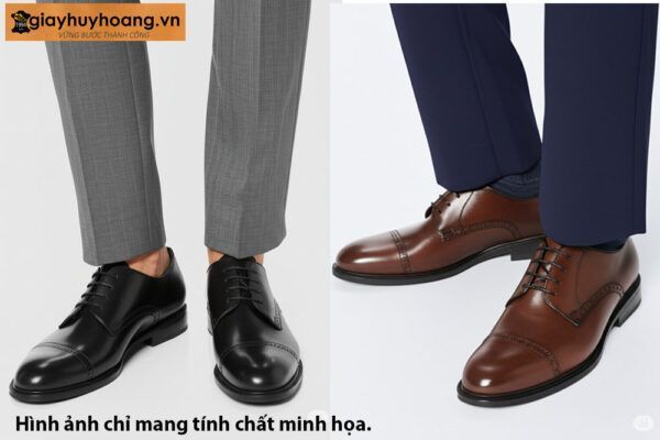 [Size 41+42+44] Giày da nam đế cao su bền bỉ Derby BN1221 0124
