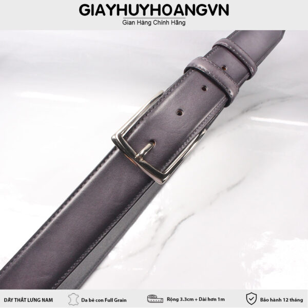 Dây thắt lưng nam khóa kim 3.3cm DNX025 007