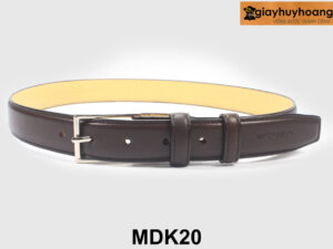 Dây nịt thắt lưng nam da trơn 2.8 cm khóa kim MDK20 006