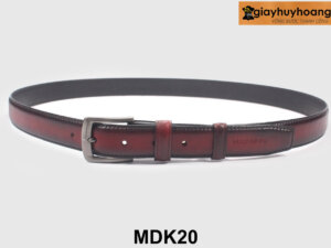 Dây nịt thắt lưng nam da trơn 2.8 cm khóa kim MDK20 003