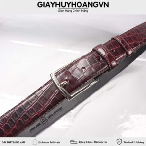 Dây nịt thắt lưng nam 3.3 cm đầu khóa kim DNX028 001