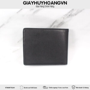 Bóp Ví ngang nam da bò nhỏ gọn 2 ngăn dài TX299 003