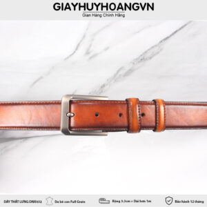 Dây nịt thắt lưng nam 3.3 cm khóa kim đẹp DNX033 003