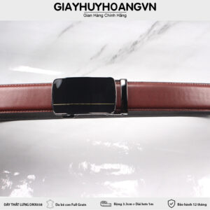 Dây nịt thắt lưng nam 3.3 cm khóa trượt DNX038 004