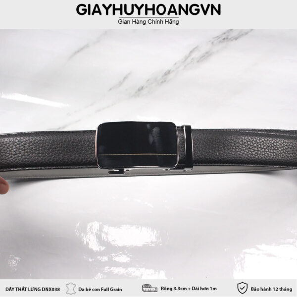 Dây nịt thắt lưng nam 3.3 cm khóa trượt DNX038 003